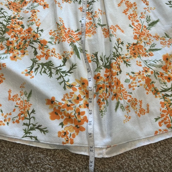 Multicolored Midi A-Line Skirt Resort Wear - Picture 3 of 7